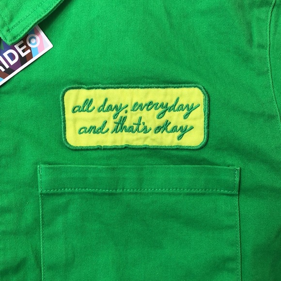 Pride Green Short Sleeve Boilersuit/Jumpsuit UNISEX Size XXL - Picture 11 of 16